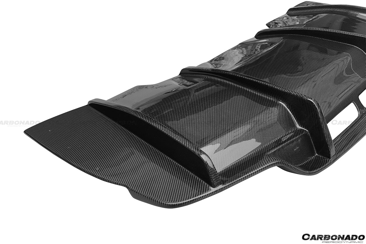 2015 - 2021 Mercedes Benz W205 C63/S AMG Sedan PS Style Rear Diffuser